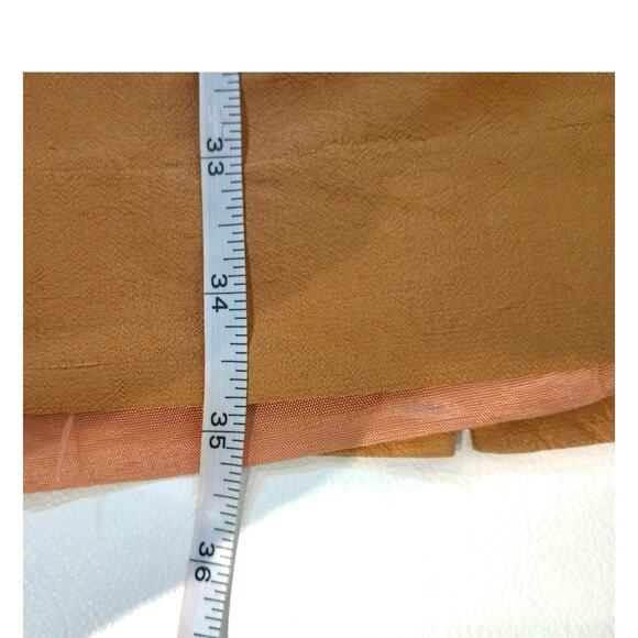 VTG LINDA HARTMAN SILK Gold Tank Sleeve A-Line Hem Dress Size 10 - Picture 9 of 9